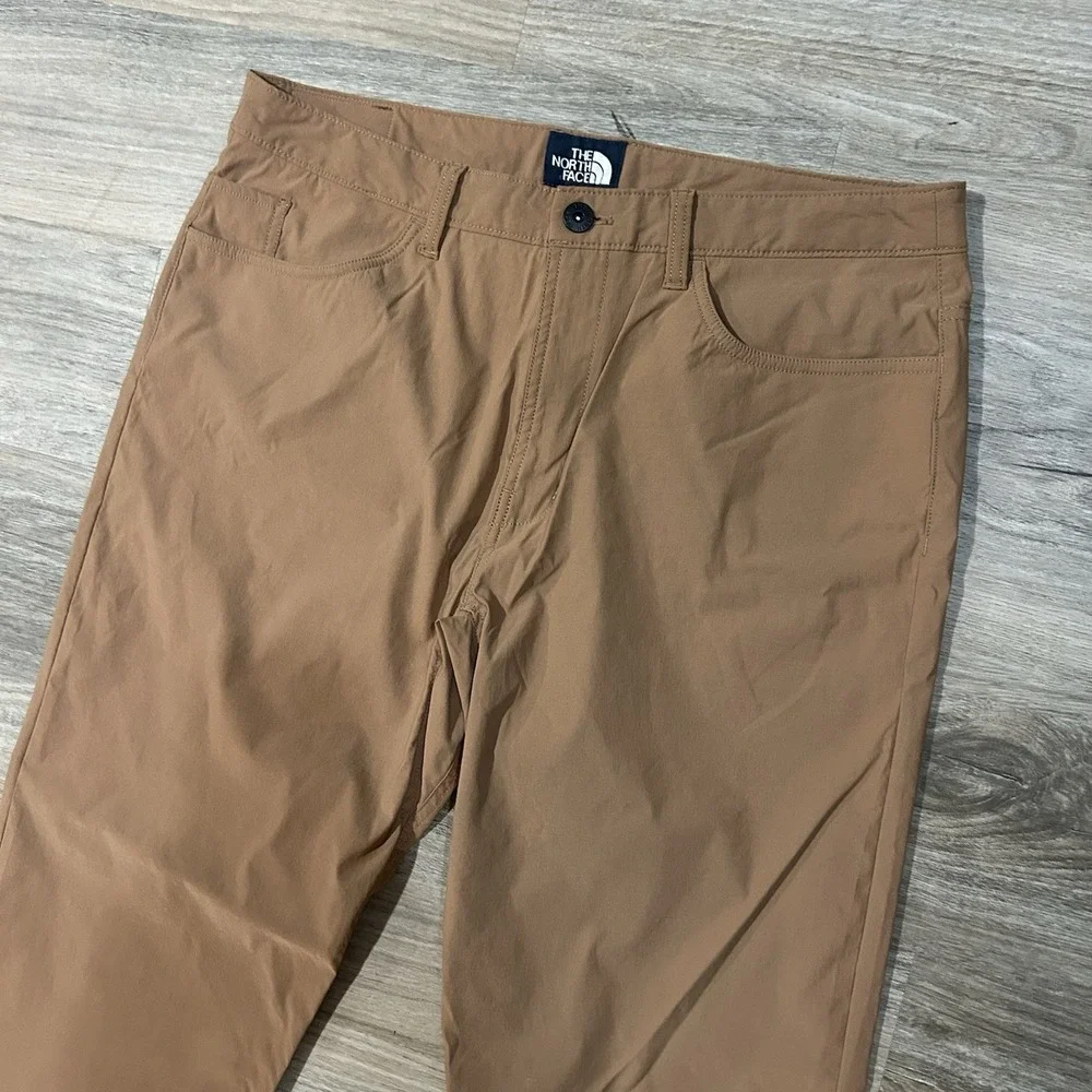 The North Face Khaki Sprag 5-Pocket Nylon Blend Pants Men's Size 34X32 NF0A3BE3